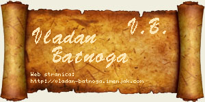Vladan Batnoga vizit kartica